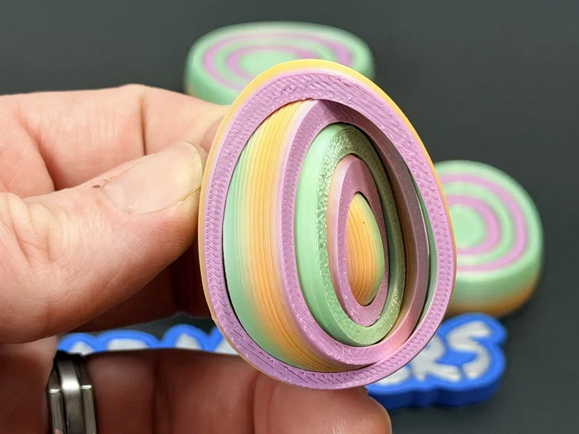 R7 Gyro Egg Fidget | Bản Vòng Gyro Đầy Đủ | Đồ Chơi Phục Sinh | R7Makers - Image 3