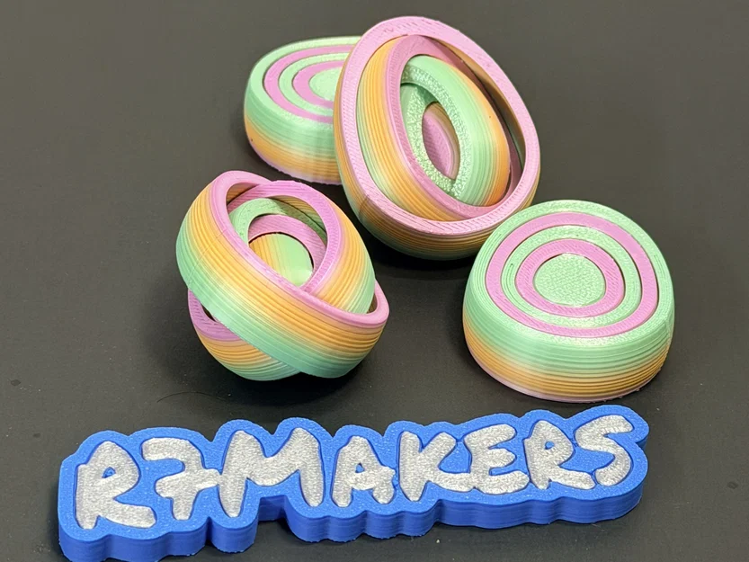 R7 Gyro Egg Fidget | Bản Vòng Gyro Đầy Đủ | Đồ Chơi Phục Sinh | R7Makers - Image 4