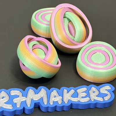 R7 Gyro Egg Fidget | Bản Vòng Gyro Đầy Đủ | Đồ Chơi Phục Sinh | R7Makers
