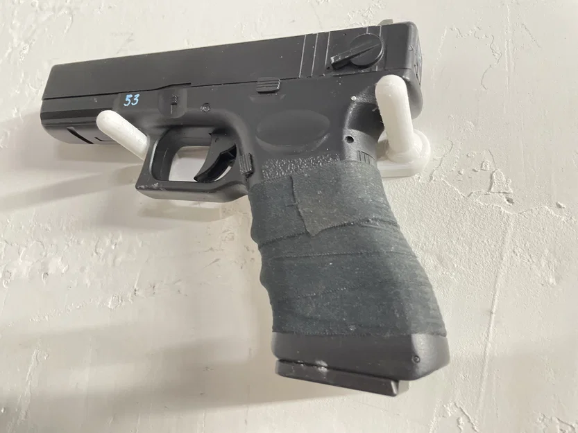 Giá treo súng ngắn tối giản gắn tường - Phụ kiện Airsoft tiện lợi - Image 1