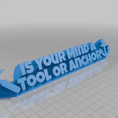 Bảng chữ trang trí bàn làm việc truyền cảm hứng in 3D