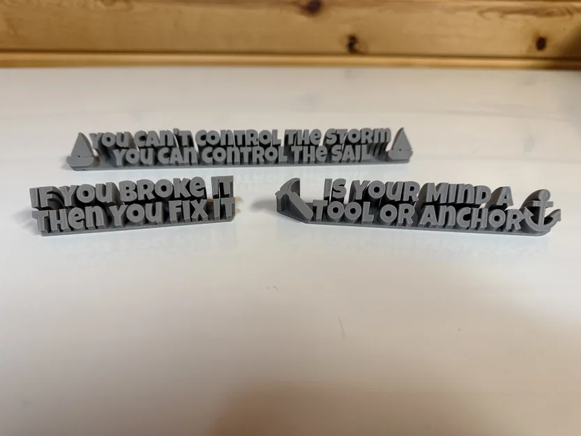 Bảng tên để bàn truyền cảm hứng: You Can't Control The Storm - Image 2