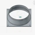 Bộ chuyển đổi quạt 120mm sang ống thông gió 100mm - Thumbnail 1