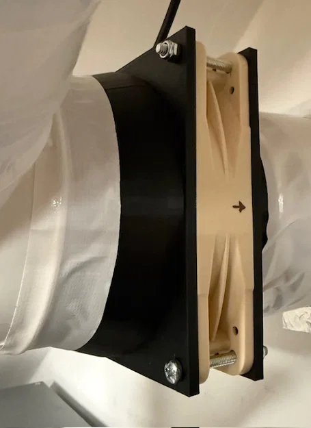 Bộ chuyển đổi quạt 120mm sang ống thông gió 100mm - Image 2