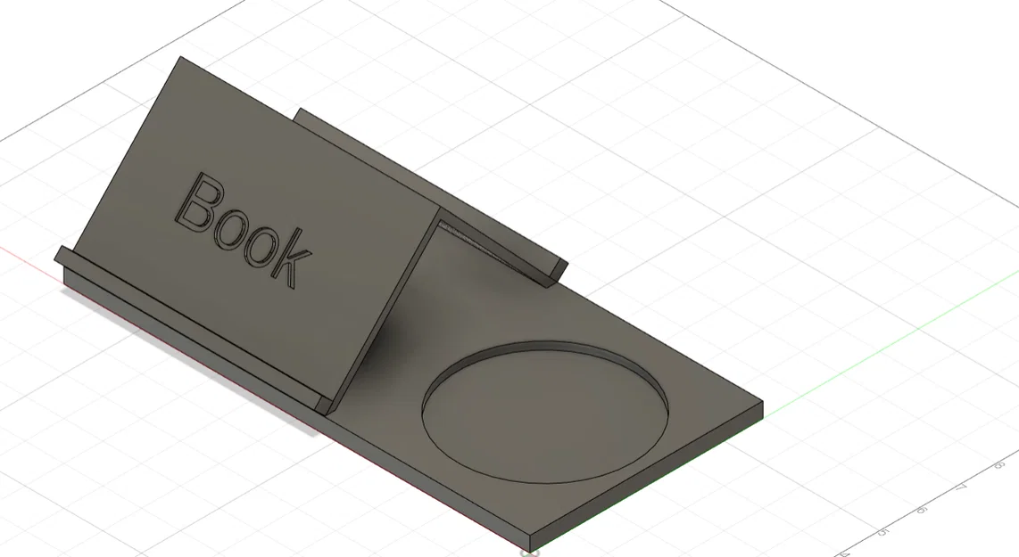 Kệ để sách kết hợp đế lót ly tiện lợi - Mẫu in 3D sáng tạo - Image 1