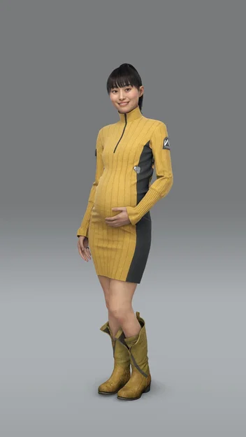 Mô hình 3D nhân vật Rainy trong game Death Stranding 2 sắc nét - Image 1