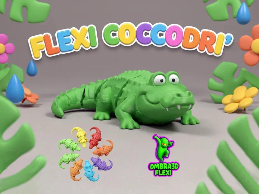 Mô hình thú cưng in 3D linh hoạt: Rồng, Tắc kè và Cá sấu cực đáng yêu - Image 9