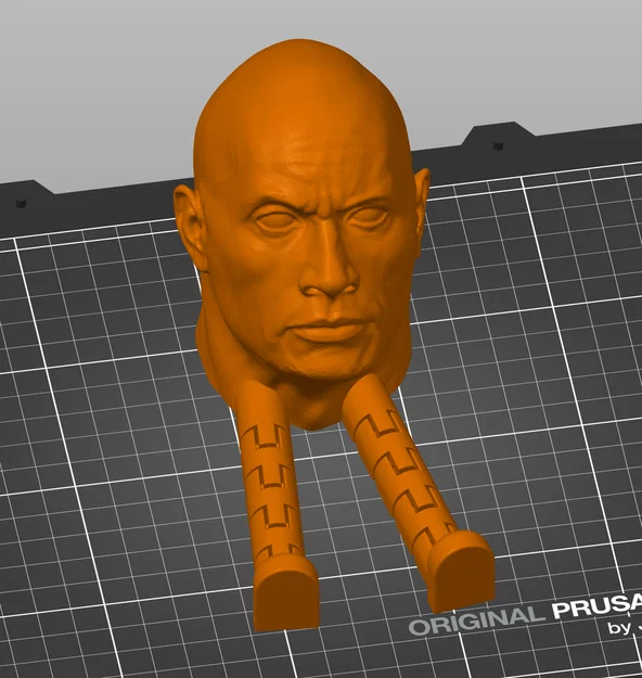 Mô hình đầu The Rock gắn chân linh hoạt siêu độc đáo - Image 1