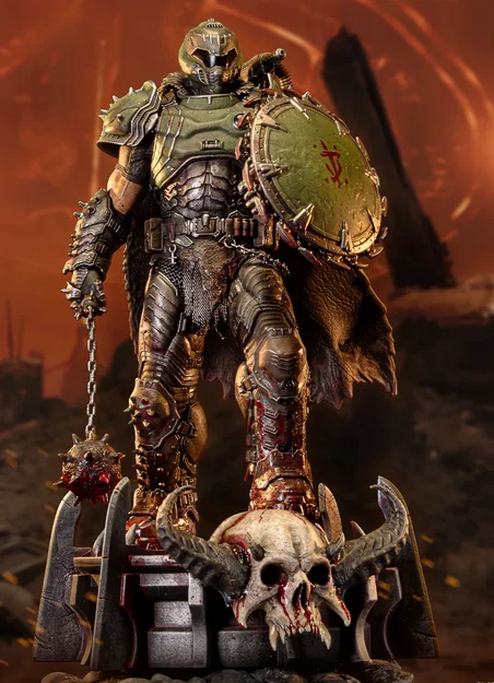 Mô hình Doomguy từ Doom The Dark Ages - Siêu phẩm in 3D cho fan game - Image 1