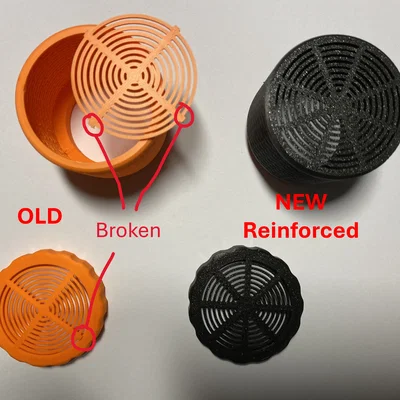 Hộp đựng hạt hút ẩm silica gel cải tiến cho cuộn filament