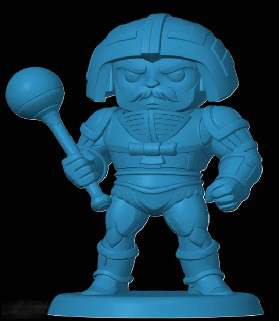 Mô hình Man-At-Arms phong cách Chibi cho tín đồ in 3D - Image 1