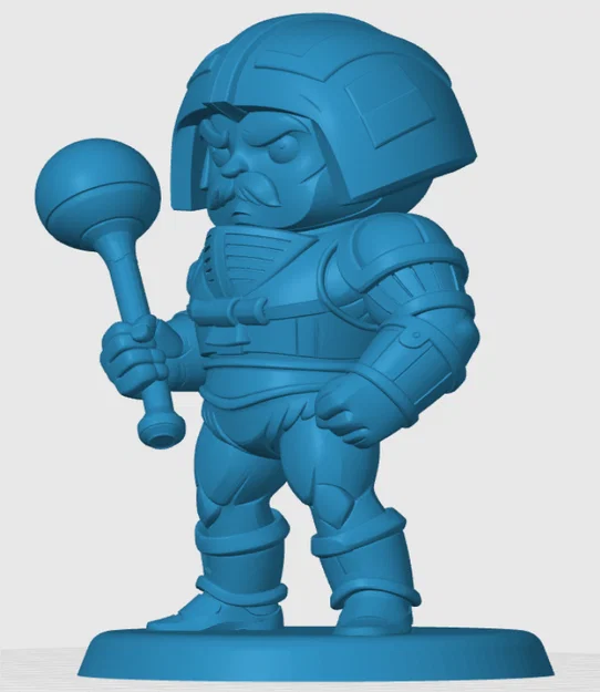 Mô hình Man-At-Arms phong cách Chibi cho tín đồ in 3D - Image 2