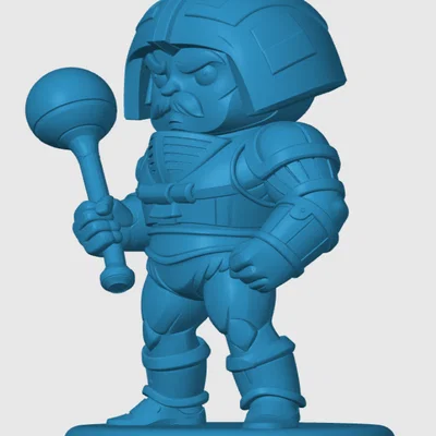 Mô hình Man-At-Arms phong cách Chibi cho tín đồ in 3D