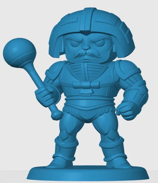 Mô hình Man-At-Arms phong cách Chibi cho tín đồ in 3D - Image 3