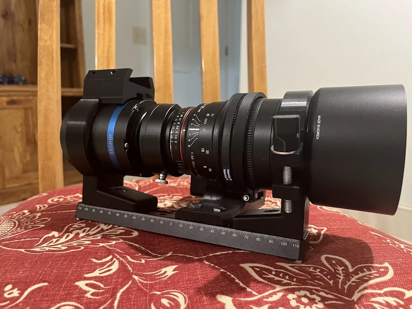 Ngàm kẹp lens Rokinon Samyang 135mm gắn thanh Dovetail - Image 2