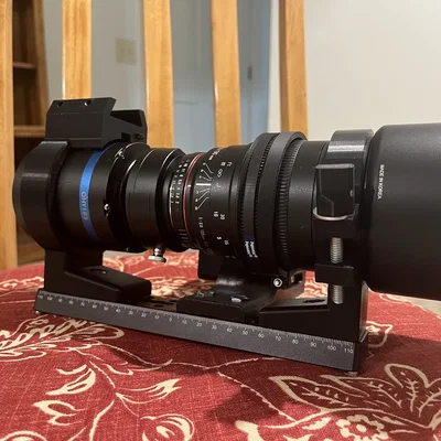 Ngàm kẹp lens Rokinon Samyang 135mm gắn thanh Dovetail