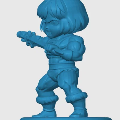 Mô hình 3D He-Man phong cách Chibi - Tượng trưng bày siêu chất