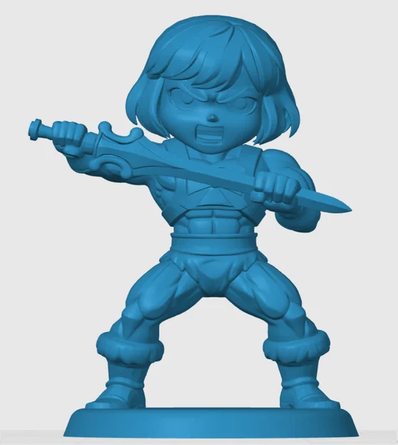 Mô hình 3D He-Man phong cách Chibi - Tượng trưng bày siêu chất - Image 3