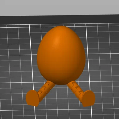 Egg Guy với đôi chân linh hoạt: Mô hình in 3D siêu đáng yêu