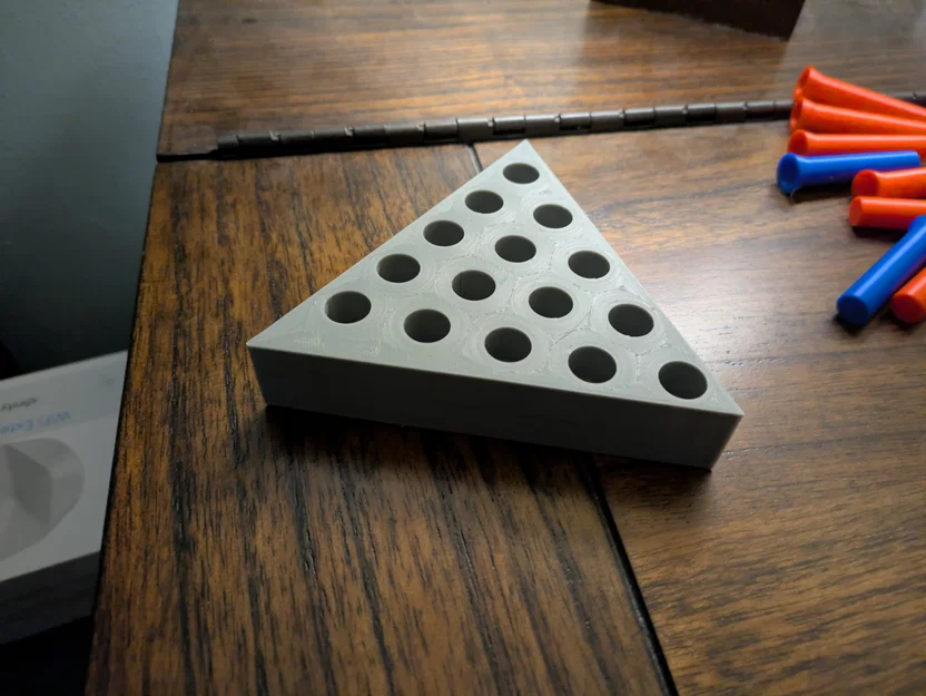 Trò chơi cắm chốt tam giác (Triangle Peg Board Game) - Image 2