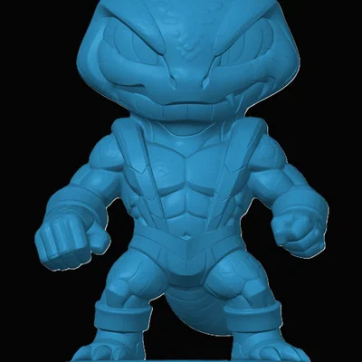 Mô hình 3D Kobra Khan phiên bản Chibi cho fan Masters of the Universe