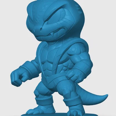 Mô hình 3D Kobra Khan phiên bản Chibi cho fan Masters of the Universe