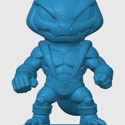Mô hình 3D Kobra Khan phiên bản Chibi cho fan Masters of the Universe