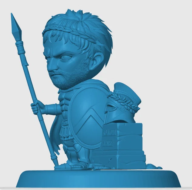 Mô hình Leonidas 300 phong cách Chibi cho tín đồ in 3D - Image 2