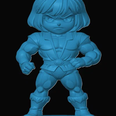 Mô hình in 3D Prince Adam phong cách Chibi cho fan hâm mộ
