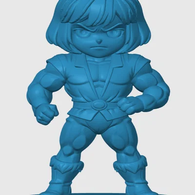 Mô hình in 3D Prince Adam phong cách Chibi cho fan hâm mộ