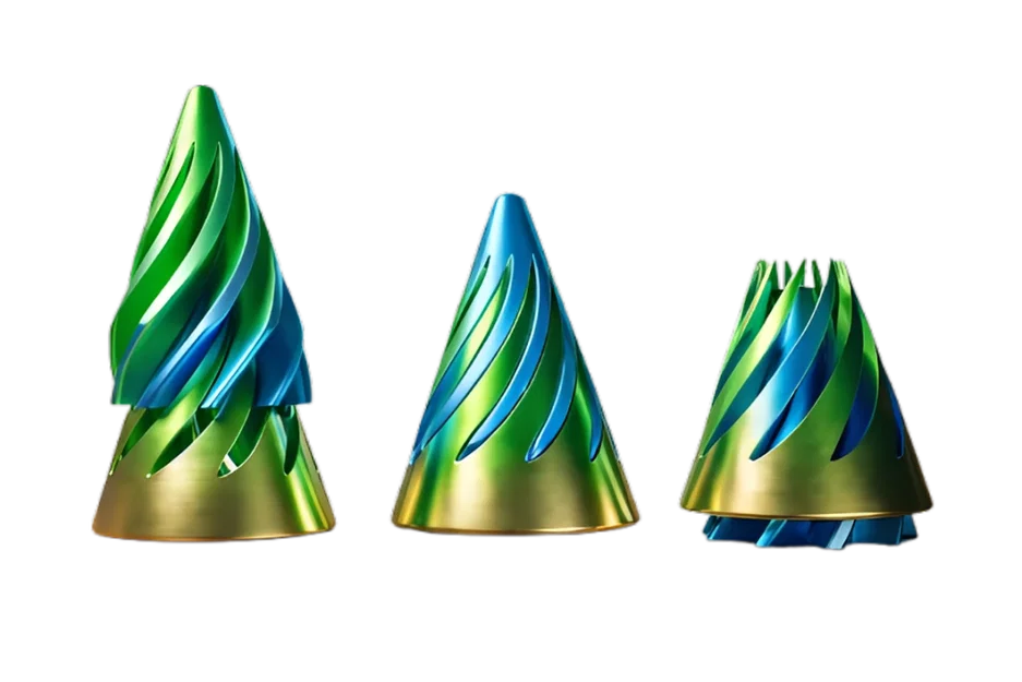 Đồ chơi Fidget hình nón xoắn ốc 3D độc đáo giải tỏa căng thẳng - Image 2