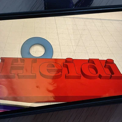Móc khóa in 3D tên Heidi độc đáo và cá nhân hóa