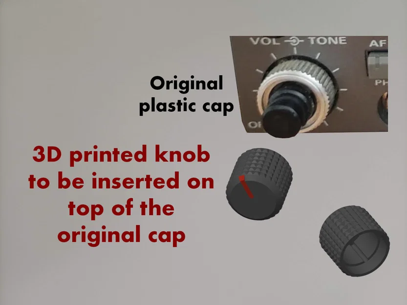 Núm vặn cho thiết bị thu sóng YAESU FRG-9600 VHF/UHF - Image 1