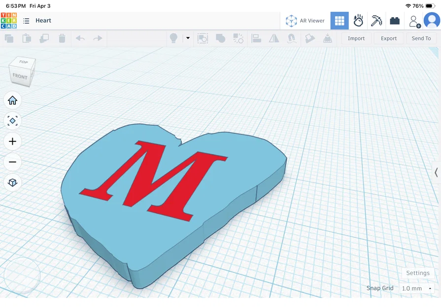 Mô hình trái tim trang trí cá nhân hóa - File STL in 3D đơn giản - Image 1