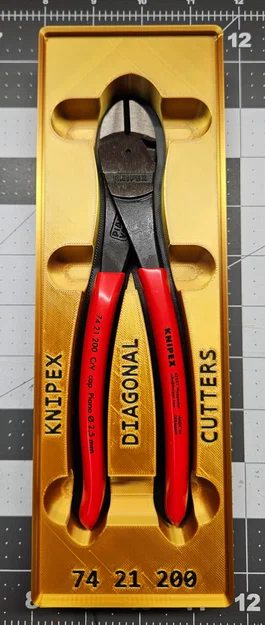 Khay đựng kìm Knipex 74 21 200 chuẩn Gridfinity 2x6 - Image 1