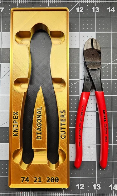 Khay đựng kìm Knipex 74 21 200 chuẩn Gridfinity 2x6 - Image 2