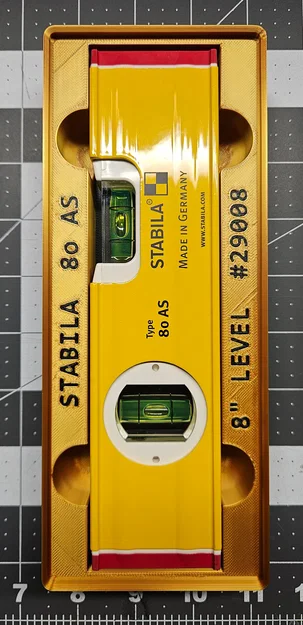 Khay đựng thước thủy Stabila 80 AS 8 inch chuẩn Gridfinity - Image 1