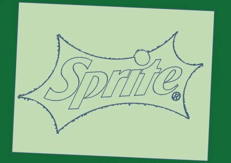 Mẫu in 3D bảng logo Sprite decor trang trí độc đáo - Image 1