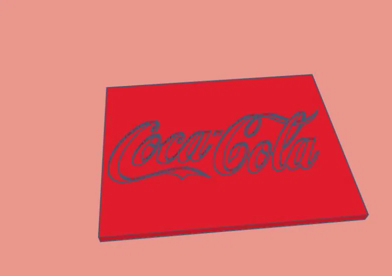 Bảng hiệu Coca-Cola in 3D trang trí đẹp mắt - Image 1