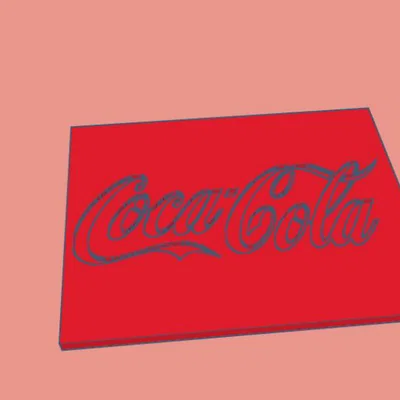 Bảng hiệu Coca-Cola in 3D trang trí đẹp mắt