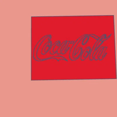 Bảng hiệu Coca-Cola in 3D trang trí đẹp mắt
