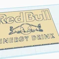 Mô hình bảng hiệu logo Red Bull trang trí in 3D ấn tượng - Thumbnail 2