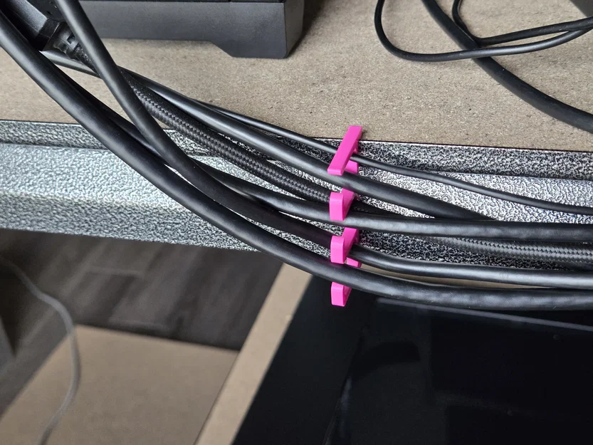 Phụ kiện kẹp dây cáp in 3D cho kệ để đồ - Gọn gàng, dễ sử dụng - Image 3