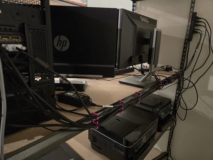 Phụ kiện kẹp dây cáp in 3D cho kệ để đồ - Gọn gàng, dễ sử dụng - Image 10