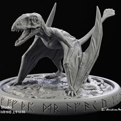Mô hình tượng khủng long Hatzegopteryx chi tiết cao cho in 3D