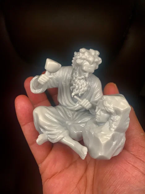 Tượng người đàn ông đang tạc tượng - Image 2