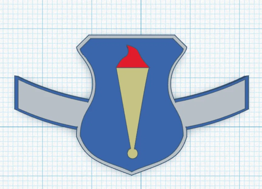 Bộ mô hình cấp bậc không quân Airforce Cadet in 3D - Image 1