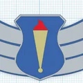 Bộ mô hình cấp bậc không quân Airforce Cadet in 3D - Thumbnail 3