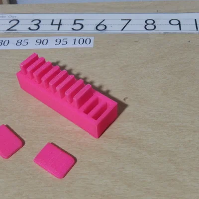 Bộ công cụ hỗ trợ học toán cho bé 10 que tính (10 stick math tool)