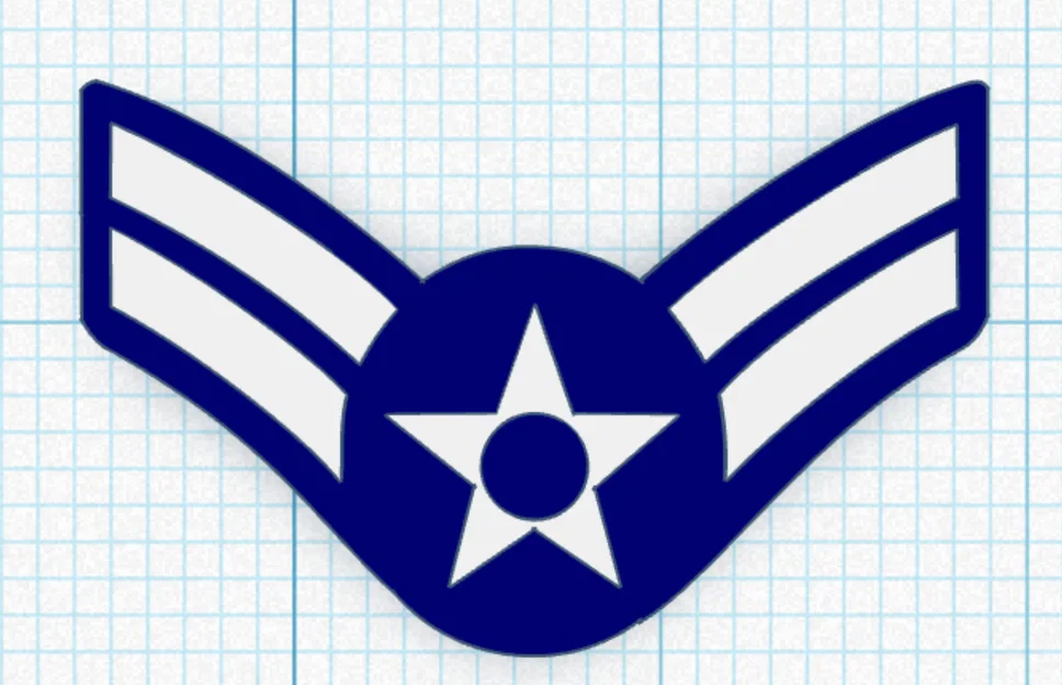Mô hình cấp hiệu Không quân (Airforce Enlisted Ranks) in 3D - Image 2